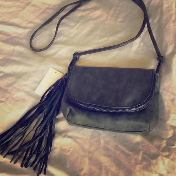 Bags Black Crossbody Purse With Tassel Poshmark